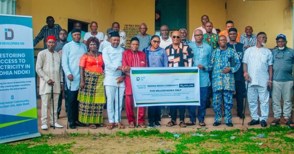 Ibom Developers FZE Restores Electricity in Obohia Ndoki